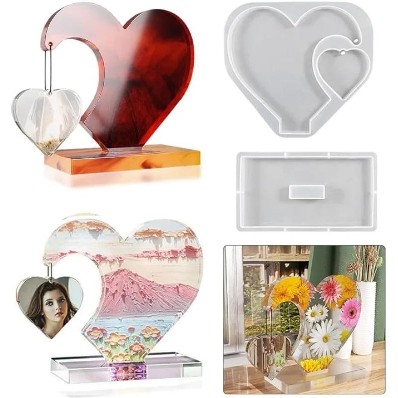 DIY Storage Box Crystal Epoxy Resin Mold With Lid jar Mirror Silicone Mold