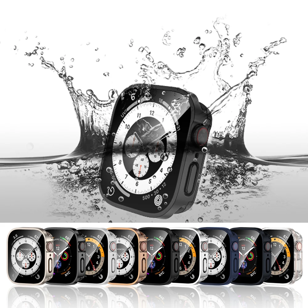 Case for Apple Watch Series 11 10 46mm 42mm Accessories Band Tempered Glass Hard PC Bumper Cover Apple watch Screen Protector