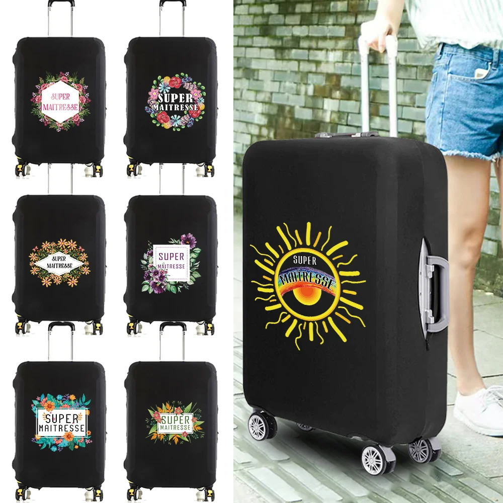 Travel Suitcase Cover Elastic Protective Case Maitresse Print for 18-32 Inch Traveler Essentials Accessories Dust Luggage Covers