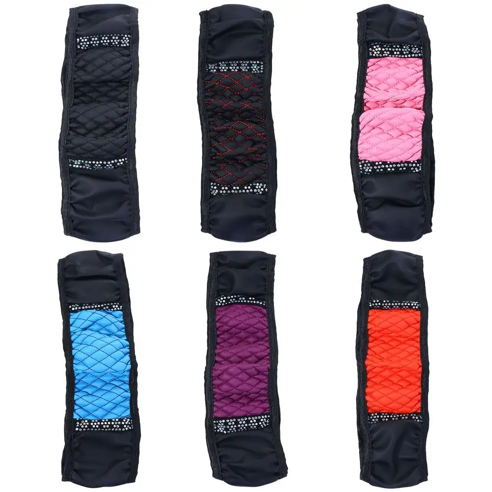 الماس رصع السيارات الديكور غطاء عجلة قيادة السيارة الملحقات الداخلية عجلة القيادة كم عجلة القيادة حامي #2