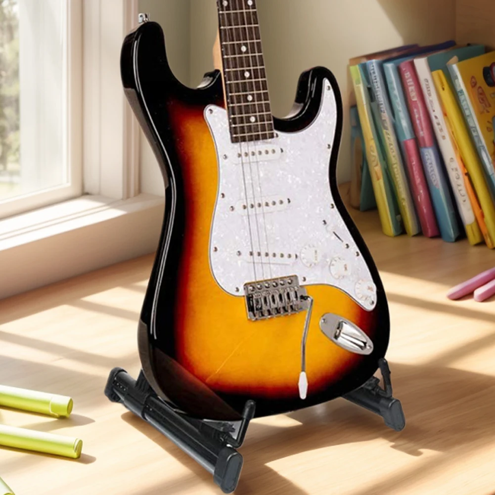 Gitarrenständer, zusammenklappbarer A-Rahmen-Gitarrenständer, verstellbarer Instrumentenständer für Bass, Akustik- und E-Gitarre, Ukulele