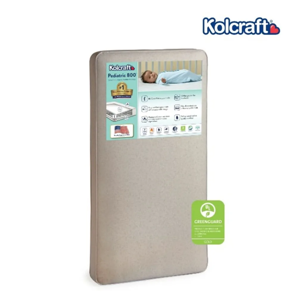 

2025 New Kolcraft Pediatric 800 Extra Firm Baby Crib & Toddler Mattress Waterproof