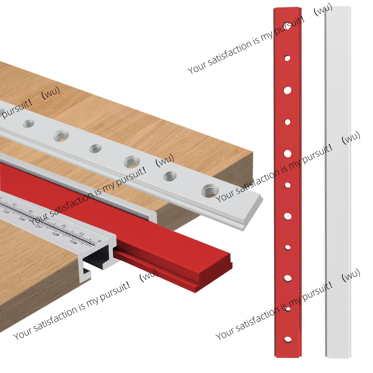 300MM slider slider woodworking aluminum alloy chute slider engraving machine table saw circular saw table DIY modification