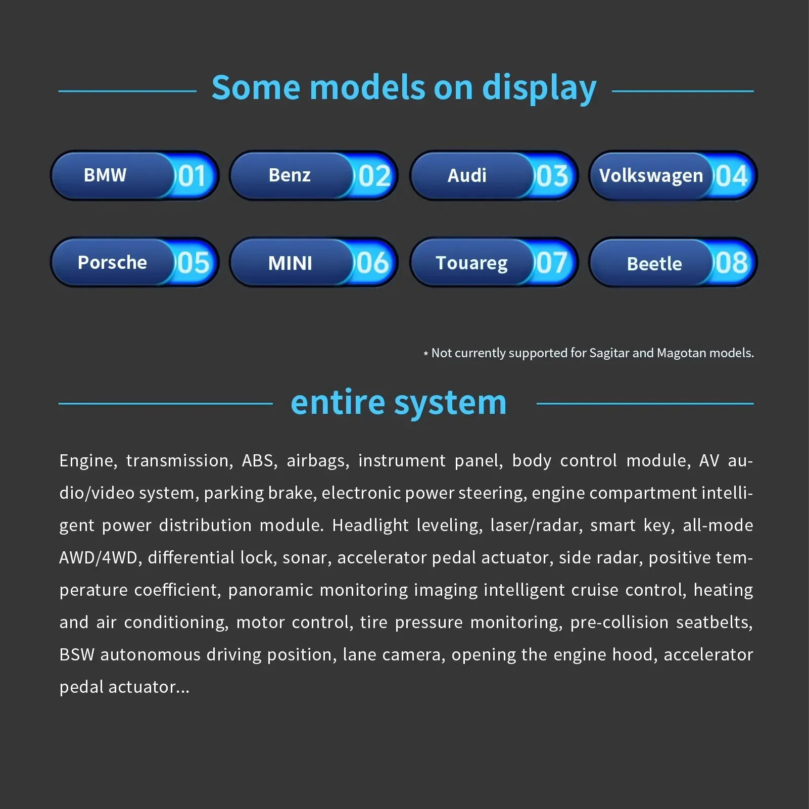 Professional Automotive Diagnostic Scanner - Multi-System Scan Tool With Nine Special Functions