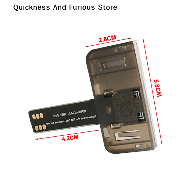 【TO】1Pc SIM Card Adapter SIM Card Reader Mini SIM Nano For Android Phone (Plug And Play) Moble Phone Accessories