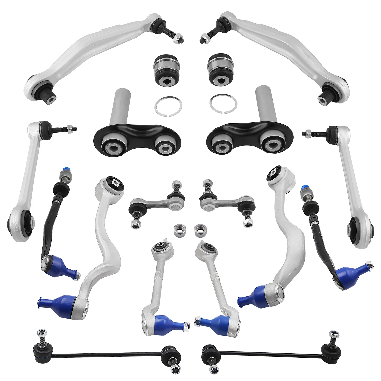 Front Rear Control Arms Suspension Kit Link Tie Rod For BMW E39 525i 528i 530i  33321094209 33321094210