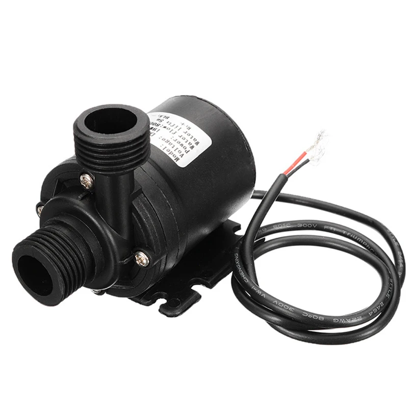 Solar Water Heater Brushless Motor Circulation Water Pump 800L/H 5m DC 12V 24V Ultra-Quiet Car Washing Gardon Using Pump