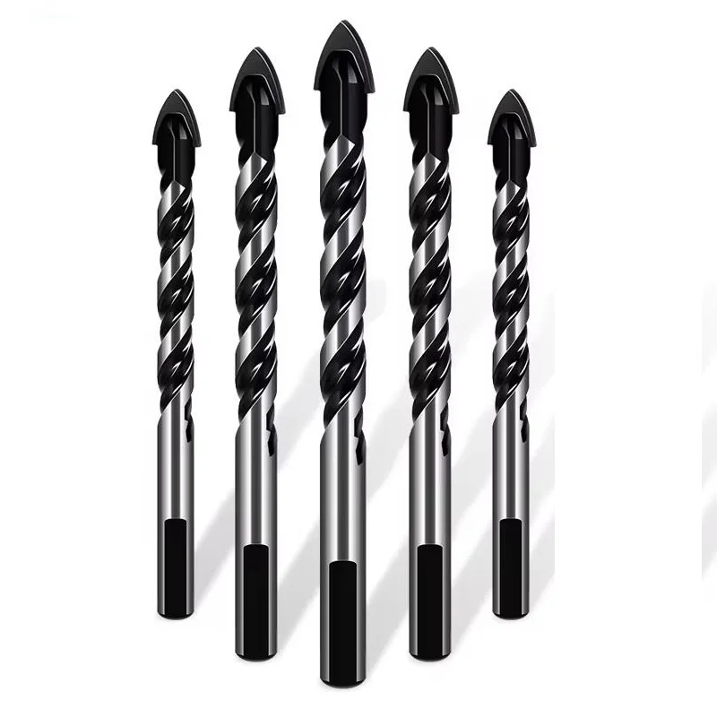 

Tile Triangle Drill Bit Set Multifunctional Metal Drill Kit Ceramic Concrete Brick Punching Hole Drill Bits 6 8 10 12mm