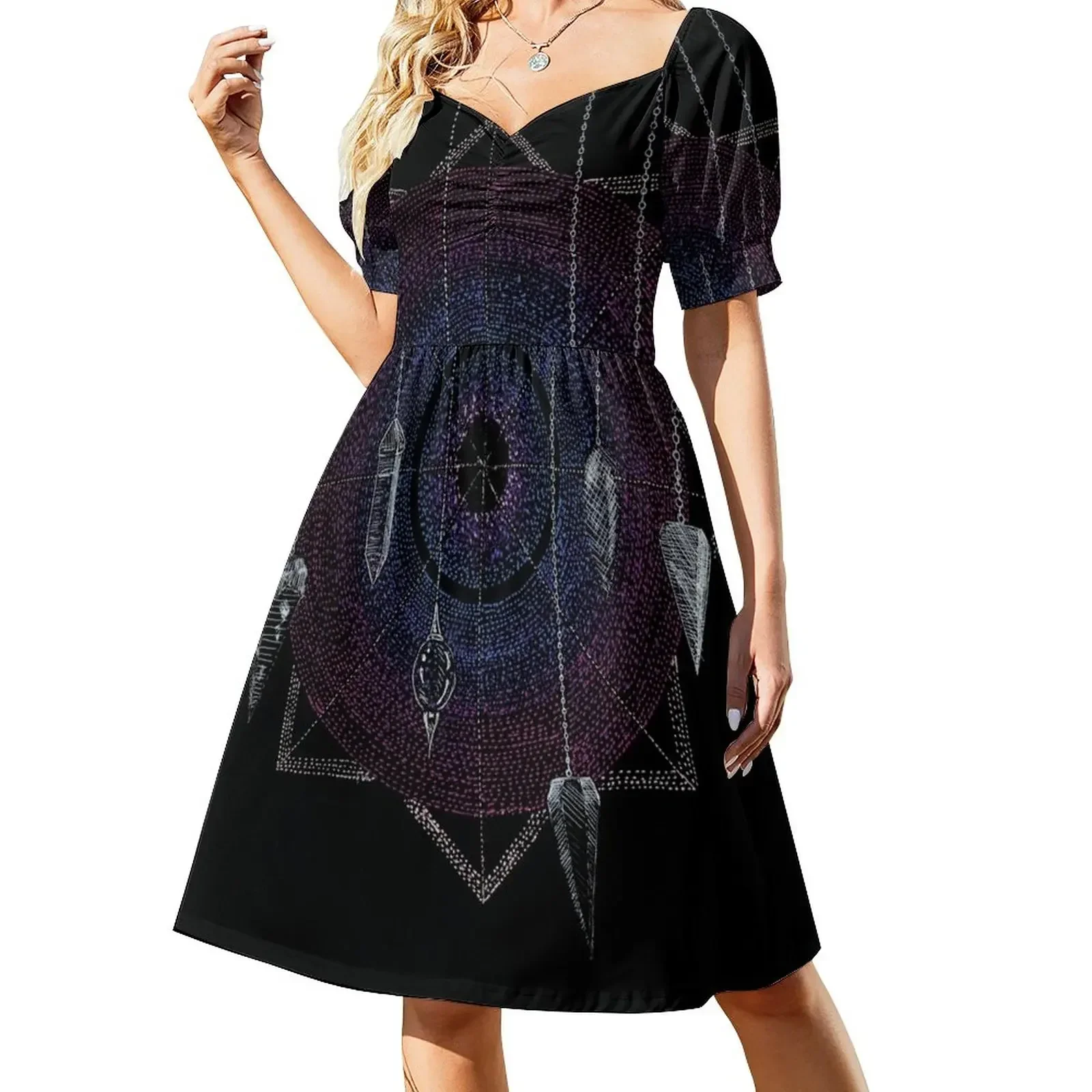 

Dowsing Pendulums Sleeveless Dress beach dress evening dress woman korean style