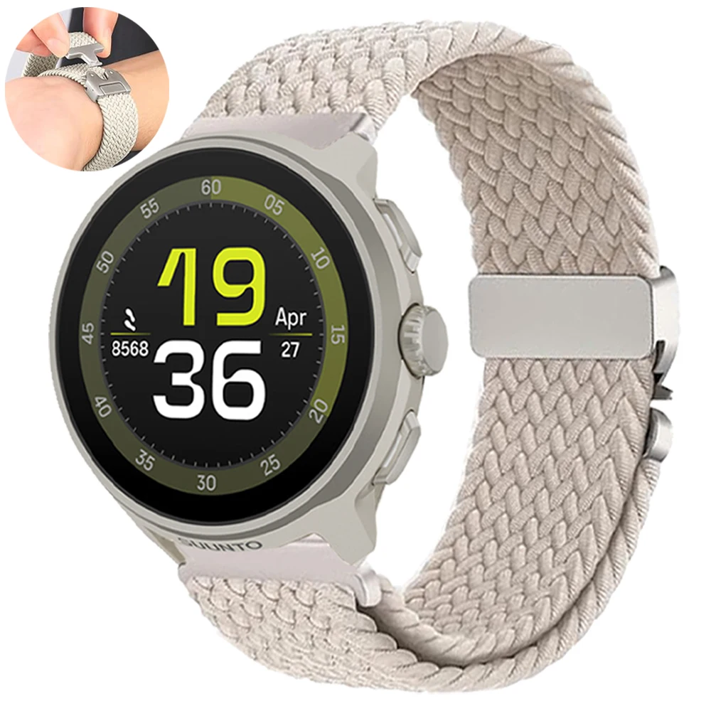 Fallschirmschnalle Nylonarmband für SUUNTO RACE RUN Armband SUUNTO OCEAN/9 5 PEAK PRO/3 Fitness/RACE S/VERTICAL geflochtene Armbänder