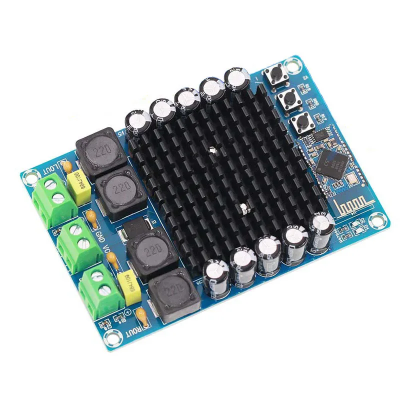 1/2/3/5/10Pcs XH-A102 HD 4.1 Bluetooth TDA7498 High-Power Digital Power Amplifier Board 100W Power Supply DC12-24