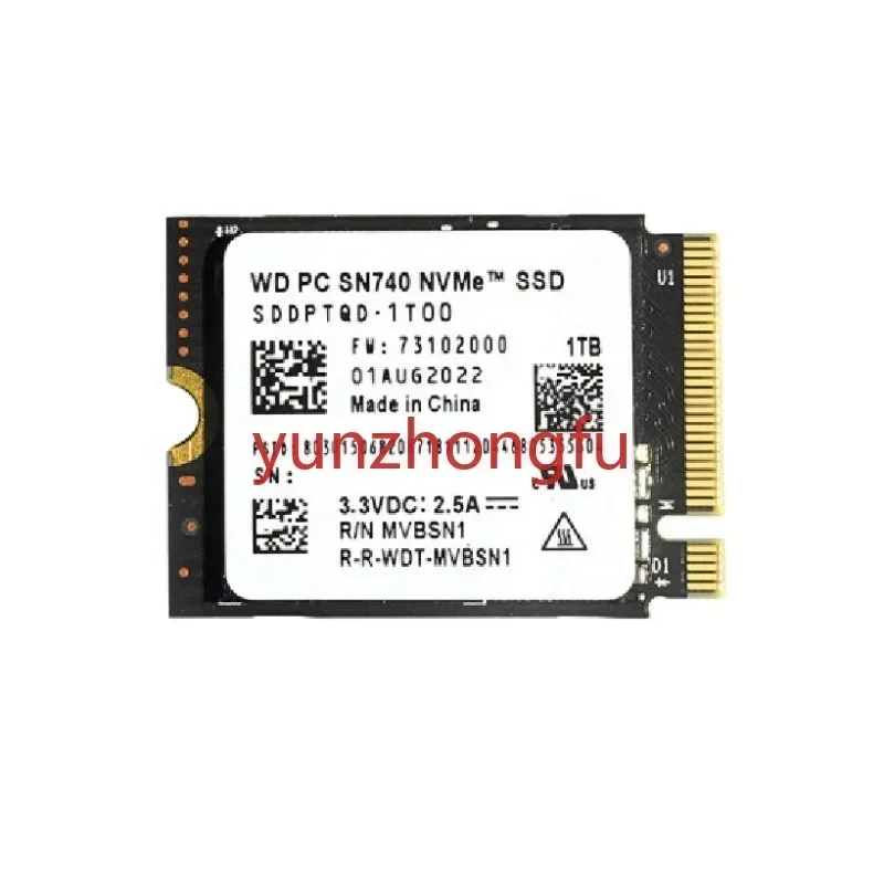 Digital WD SN740 SSD 2TB 1TB 512GB Hard Drive M.2 2230 NVMe PCIe Gen 4x4 Solid State  for pc Laptop