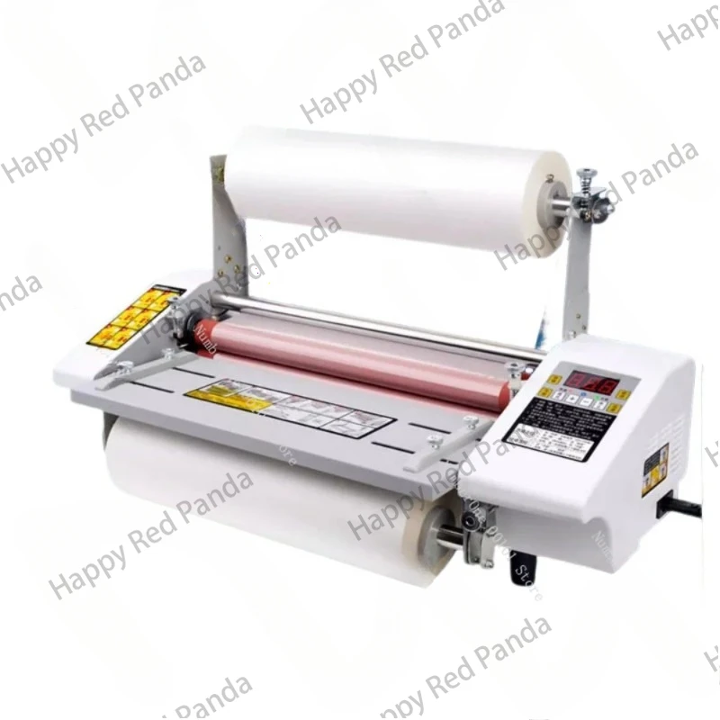 

A3+ Paper Laminating Machine English Version Four Roller Cold Hot Laminator Rolling Machine film photo Laminating Machine