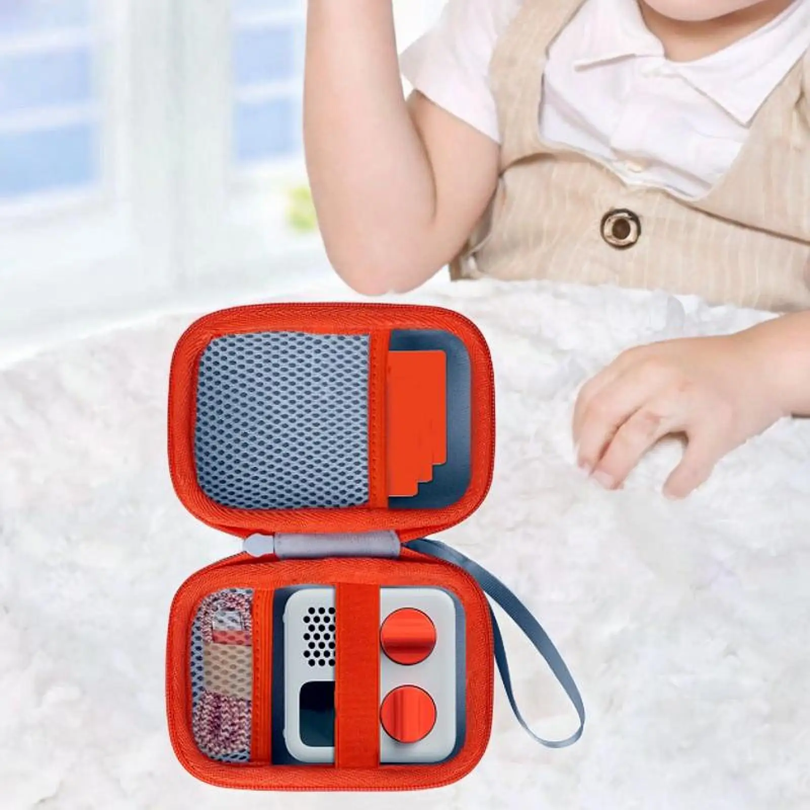 Hartschalen-Reiseetui für Mini-Kinder, Audio, Musik, Player, Hörbuch und Karten