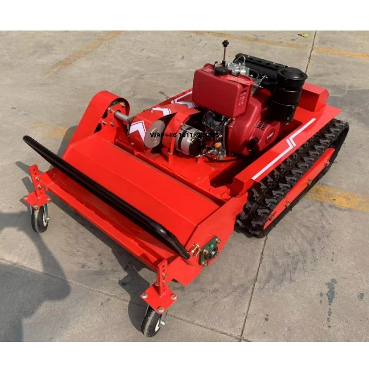 Remote Operated Tracked Brush Cutter for Rough Terrain Clearing