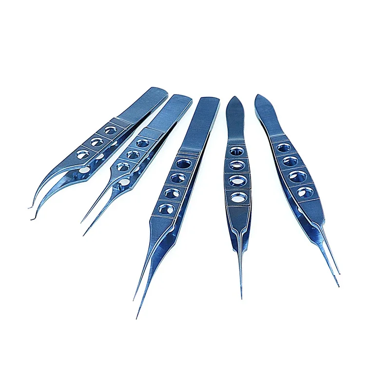 Titanium Micro Forceps Dovetail Tweezers Straight Toothed Forceps Colibri Toothed Forceps Eye Tools Ophthalmic Instrument