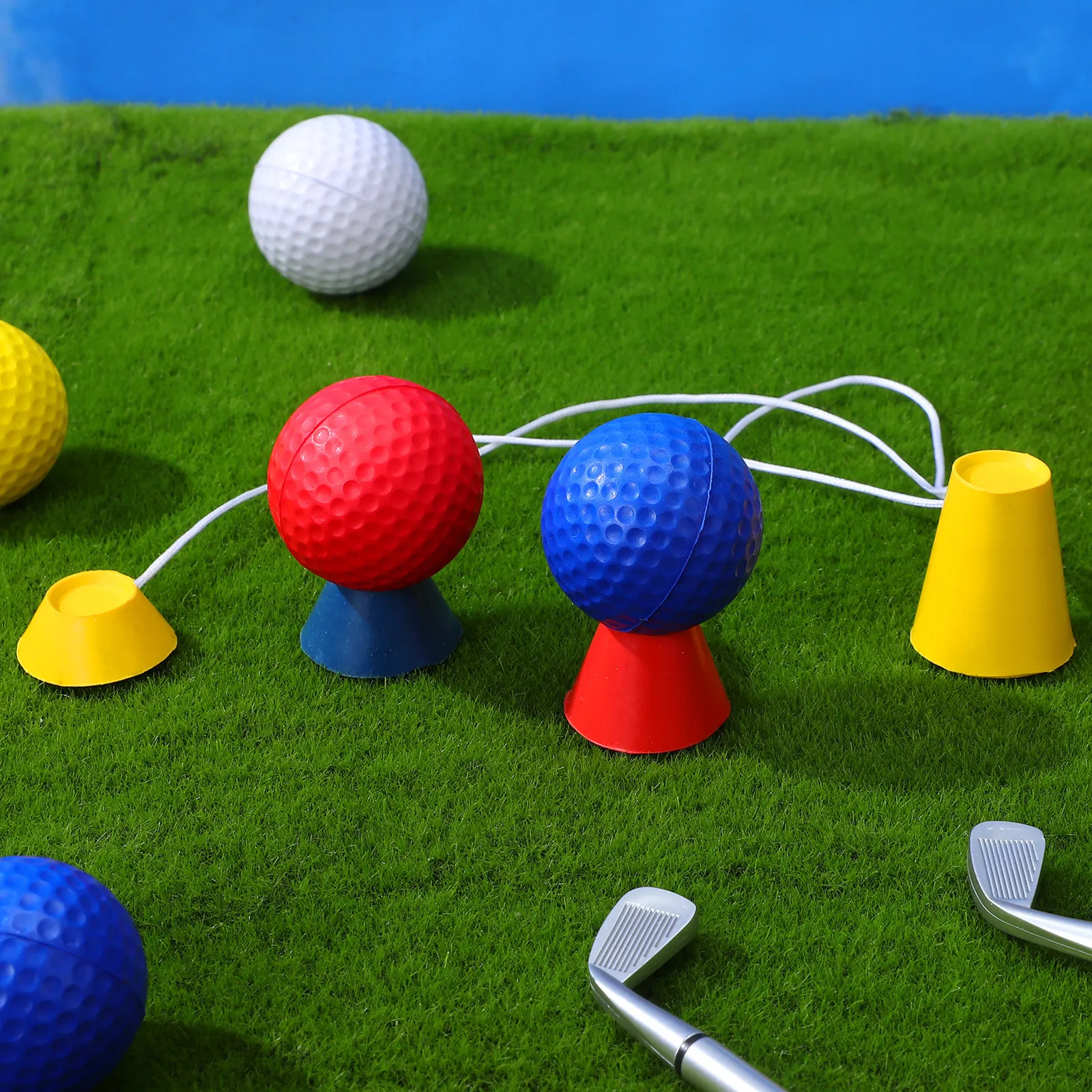 4Pcs Golf Rubber Tee For Golfer Winter Golf Tees Jumbo Different Heights Easy Use Hard Ground Frosty Days