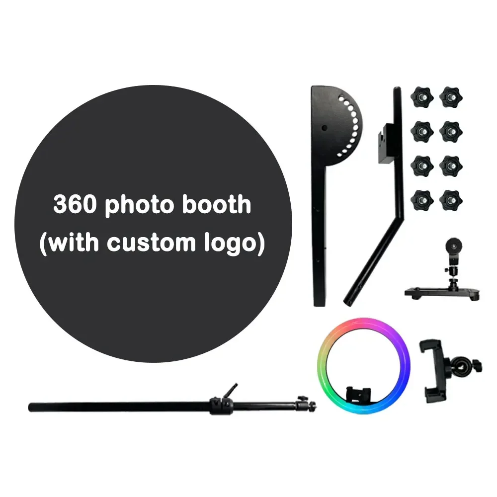 Can be operated by mobile phone, 360 photo booth machine photobooth 360 booth cabina de fotos accessories,Free gift, free logo