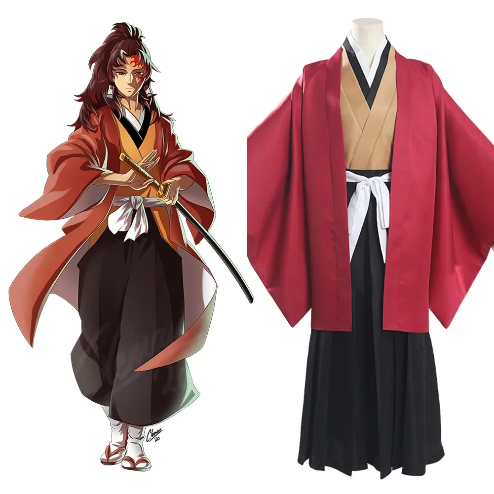 

Anime Tsugikuni Yoriichi Cosplay Costume Kimono Outfits Halloween Carnival Suit