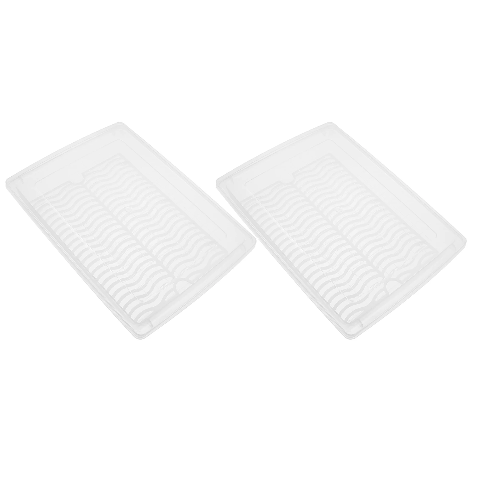 

2pcs Refrigerator Preservation Boxes Transparent Plastic Food Containers Fridge Storage Sealed Freezer Organizers