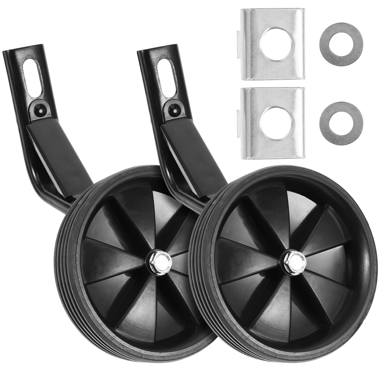 

14 Inch Black Wheel Bicycle Auxiliary Wheels 12To16Inch Kids Bike Training Stabiliser For Cycling Parts Replaceable Bike