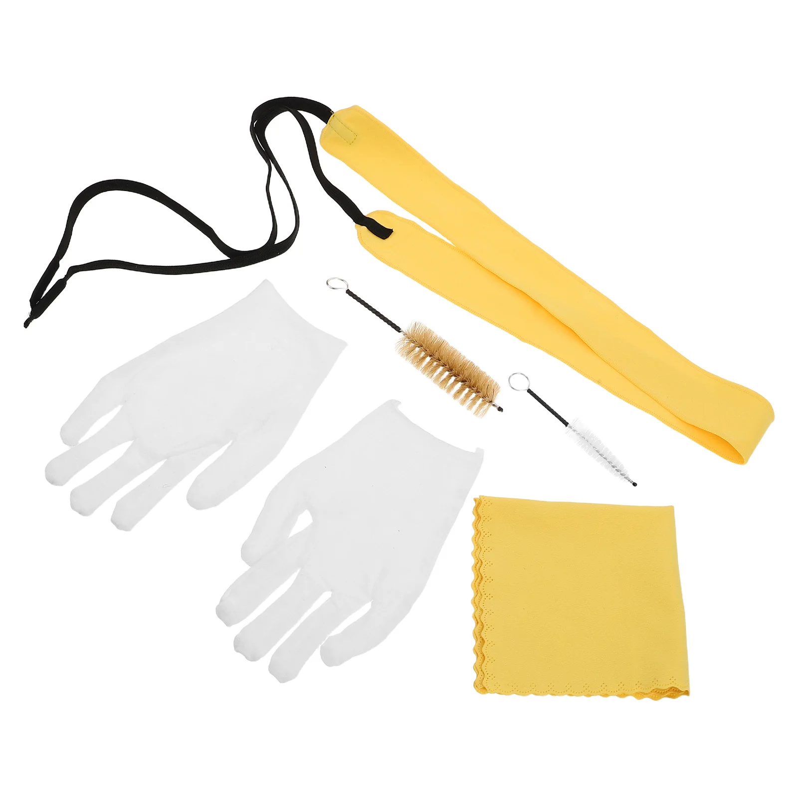 

1Set Saxophone Flute Trumpet Woodwind Instrument Cleaning Kit Alto Tenor Clarinet Maintenance Swab Brush Mouthpiece Cloth