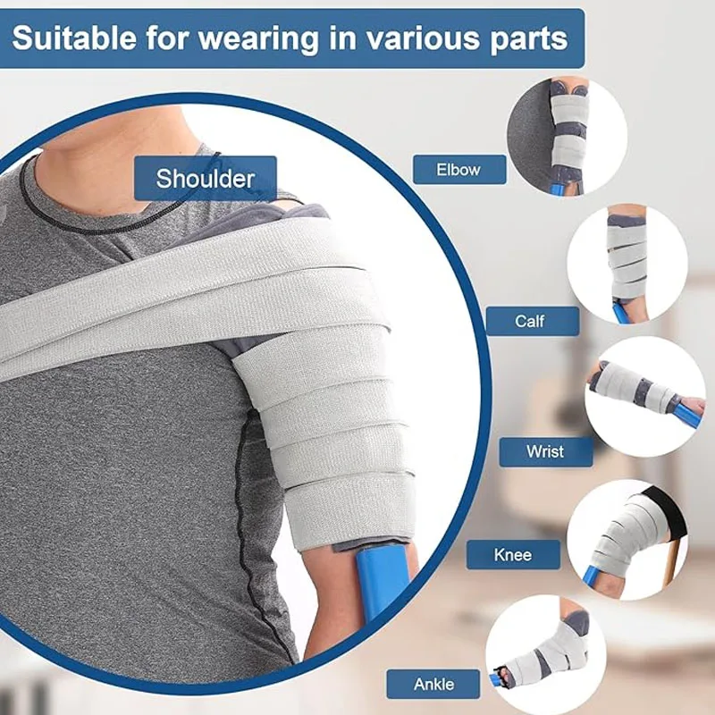 Máquina de hielo para terapia de frío, enfriador de rodilla, máquina de manguito de crioterapia, combina compresión con terapia de frío