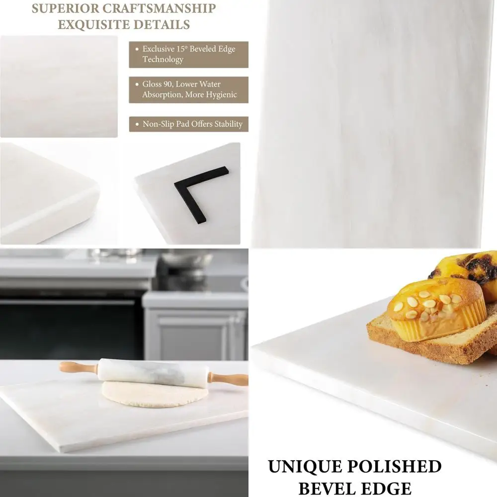 

Разделочная доска из натурального африканского мрамора, большая кухонная доска ручной работы 16x20 дюймов для сыра, мясных изделий, кондитерских изделий - свадьбы, дома