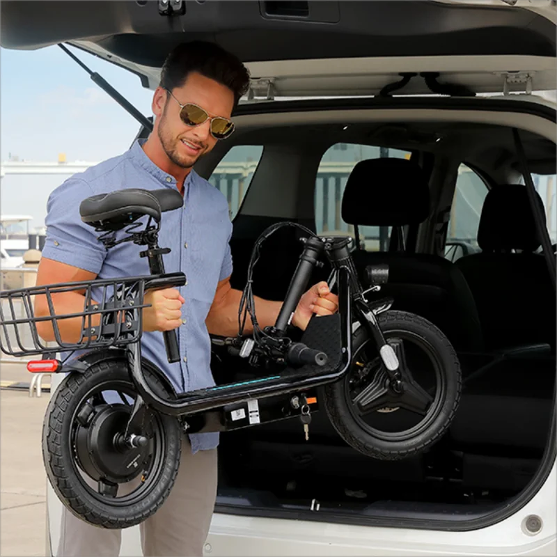 CAROMA Peak 819W سكوتر كهربائي محرك 500W مع مقعد إطار 14 بوصة، نطاق 25 ميلًا وسرعة 20 ميجا في الساعة القصوى، UL2272 ضمان لمدة سنة واحدة