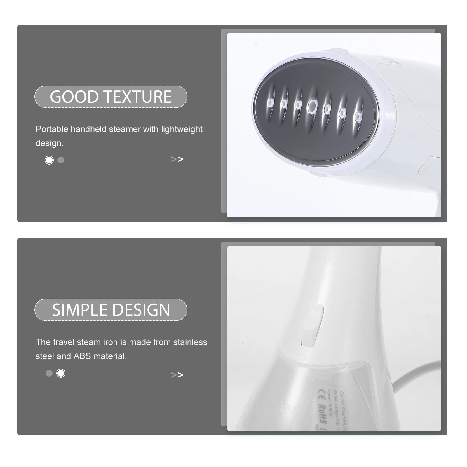 

Handheld Steam Iron Portable Clothes Steamer Lightweight Design Easy to Use for Travel Home Hotel Us Plug Travel Steam Iron