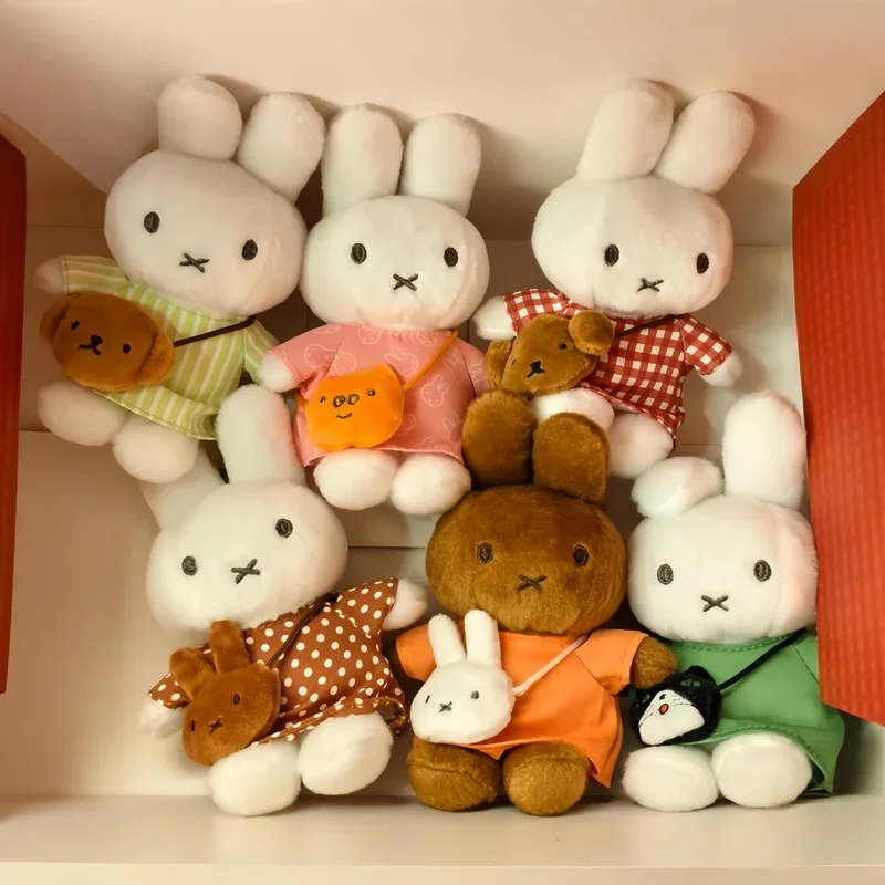 New Original Miffy Rabbit Travel Series Pendant Trendy Doll Blind Box Backpack Decoration Desktop Collection Ornament Toys Gifts