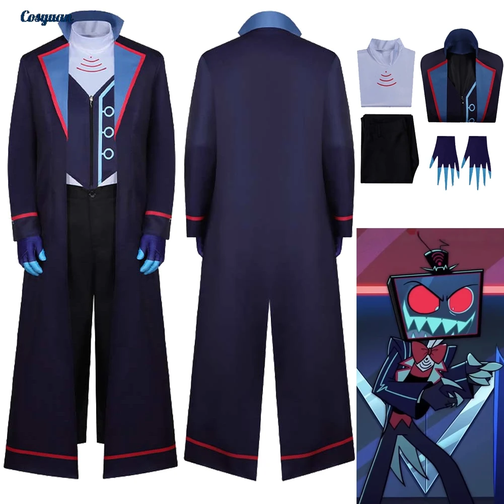 

Костюм для косплея TV Hell Hotel VOX: топ и брюки для мужчин, взрослая одежда для вечеринок, маскировка, мужской костюм для ролевых игр, Хэллоуин, карнавальный наряд, комплекты