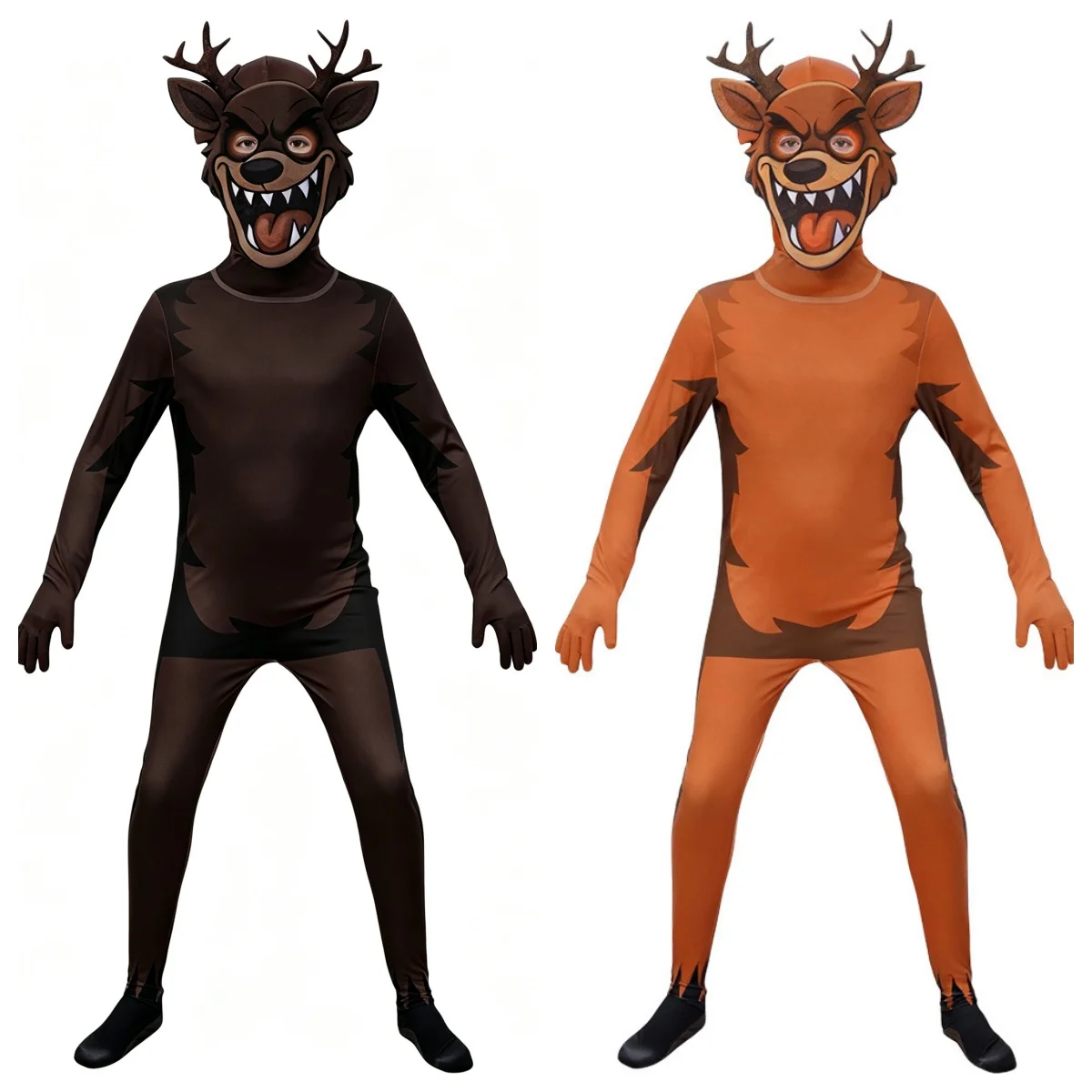 Bodysuit Hot 99 Nights in The Forest Deer Costume Owl Cosplay Outfit Halloween Costume for Kid Nightmare Reindeer Christmas Y2k