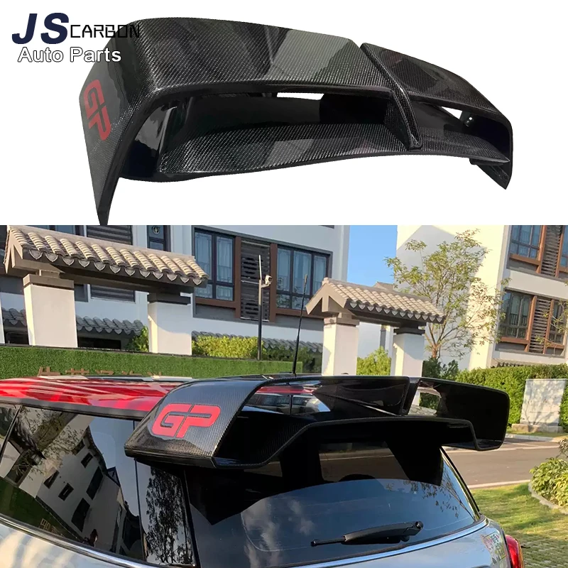 For BMW mini F56 F55 Series GP Style Real Carbon Fiber Car Rear Trunk Spoiler Lip Wing Lip Extension Separator Upgrade body kit