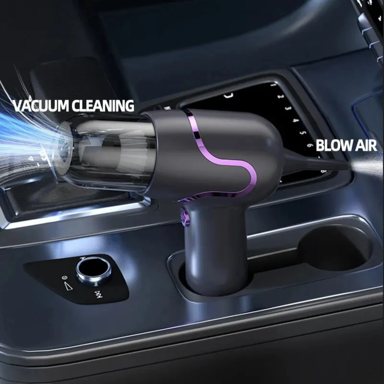 Efficient, Portable and High-Capacity Wireless Vacuum Cleaner Set with Powerful 12000PA Suction - Perfect for Cleaning Home and