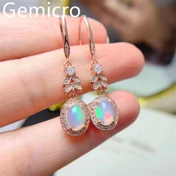 YULEM-Anillo de ópalo Natural para mujer, pendientes de plata de ley S925, joyería fina a la moda, envío gratis, YULEM opal