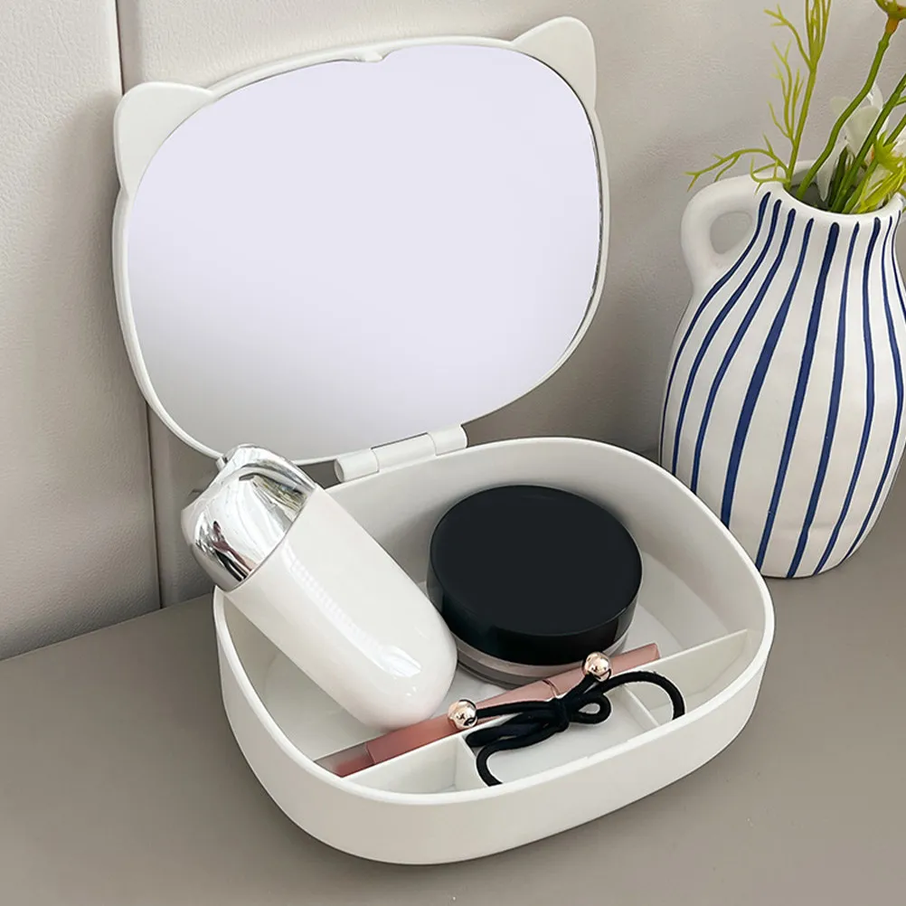 Compact Lightweight Jewelry Box with Lid PP Material Portable Travel Organizer for Hair Ties Clips Bows Scrunchies Earrings