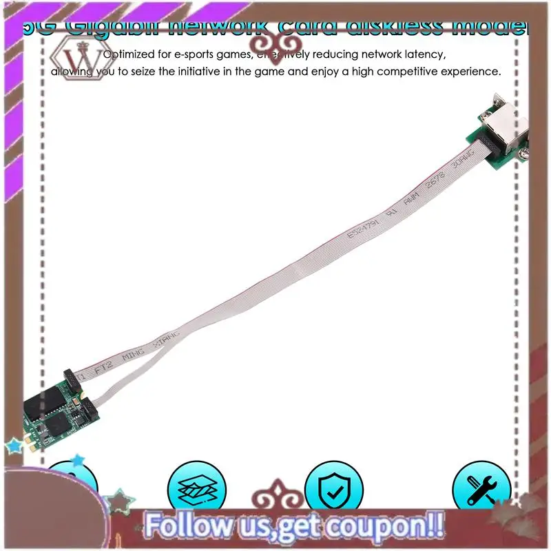 بطاقة واجهة الشبكة ABBG-M.2 A+E KEY، 5 جيجابت في الثانية جيجابت RJ45 إيثرنت، RTL8126، لتمهيد PXE بدون أقراص، متوافقة مع نظام التشغيل Windows 10/8/7