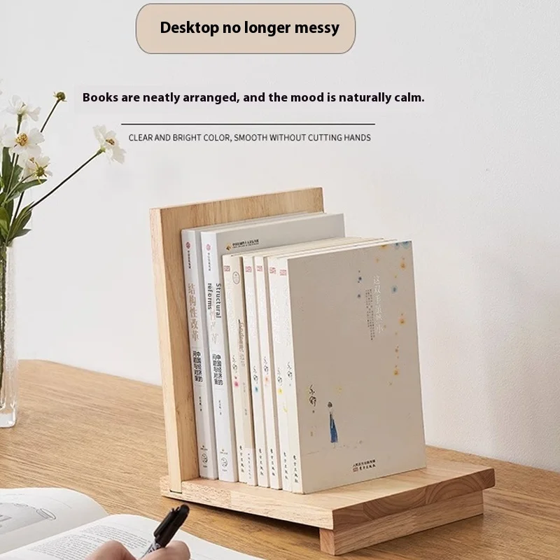 Simple Shelves For Books Wooden Book Shelf Countertop Bookshelf Furniture Storage Easy Combination Bookends For Desk Bookshelf