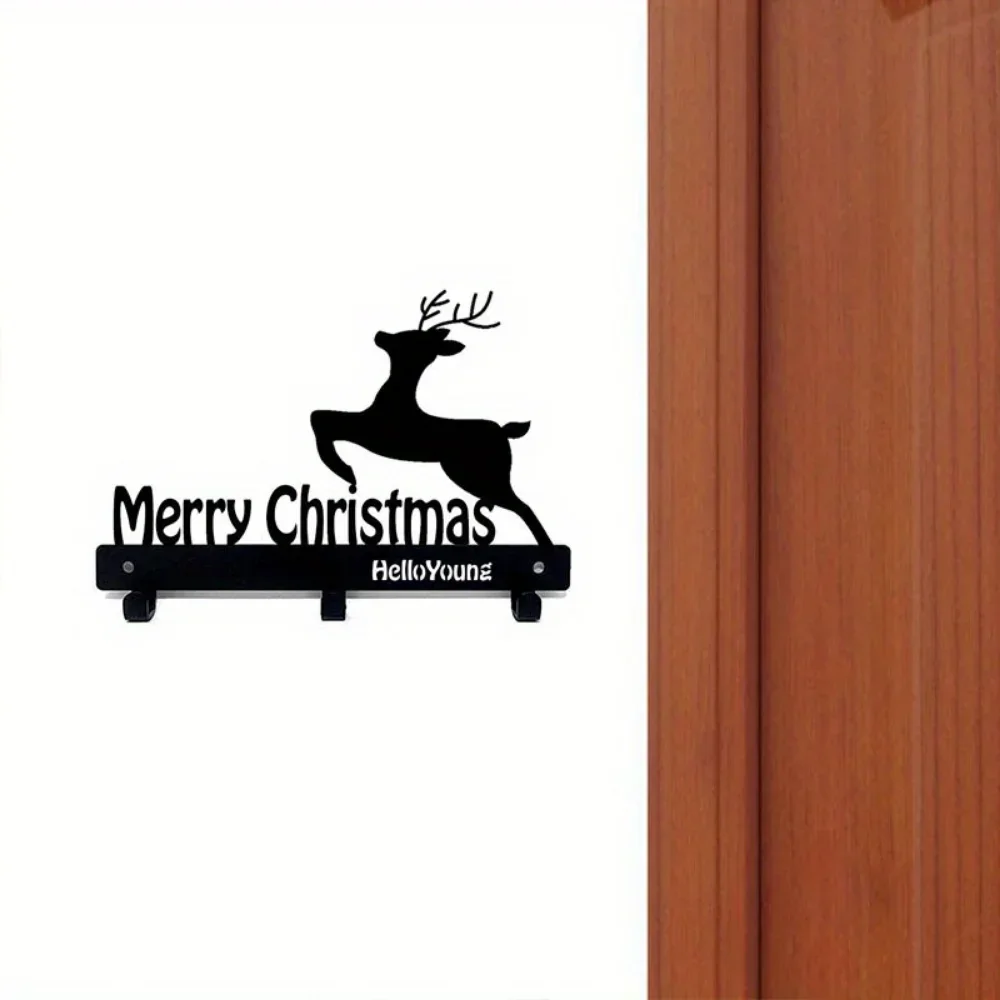 1pc Enchanting Wall-Mounted Key Hook with Christmas Elk Design – A Fusion of Function and Style Beyond Just Key Storage