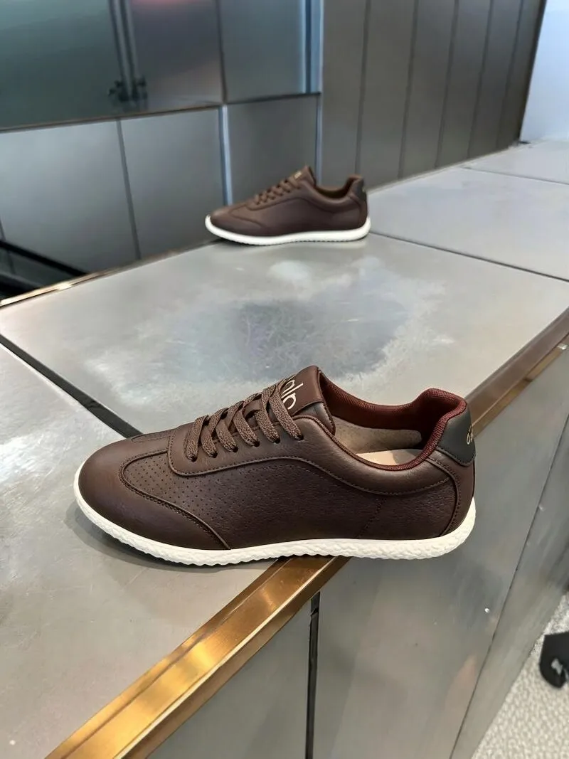 Fashionable Men's Shoes 2026 New Autumn Versatile Leather Surface Waterproof Running Casual Sports Shoes Breathable Low Top