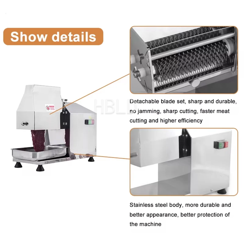 【Best】Commercial High-Quality Electric Beef Tenderizer Industrial Fresh Meat Tenderizer Pork Shredder