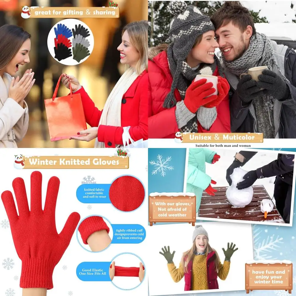 

Bulk Pack of 150 Pairs Winter Knit Gloves - Warm, Stylish for Men & Women, Perfect Christmas Gift for All