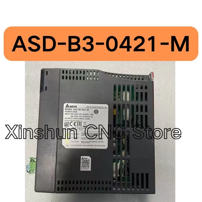 Second hand ASD-B3-0421-M 400W servo drive tested OK and shipped quickly