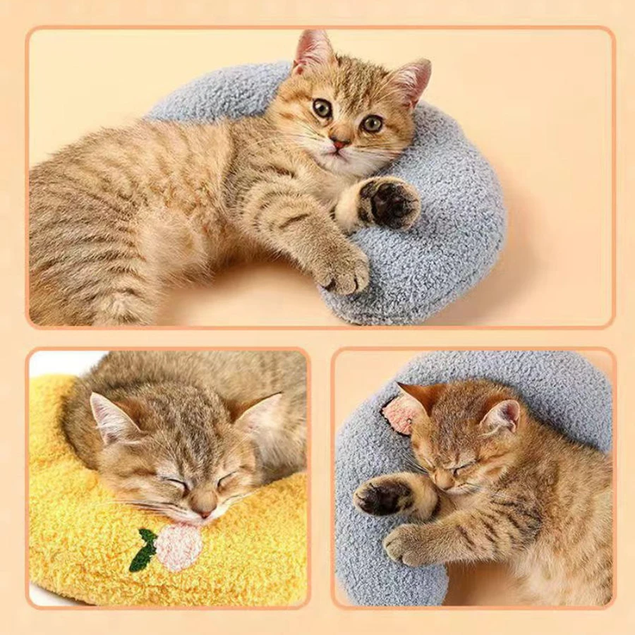 Almohada en U para perros pequeños y gatos – Protector de cuello lavable - imagen 2