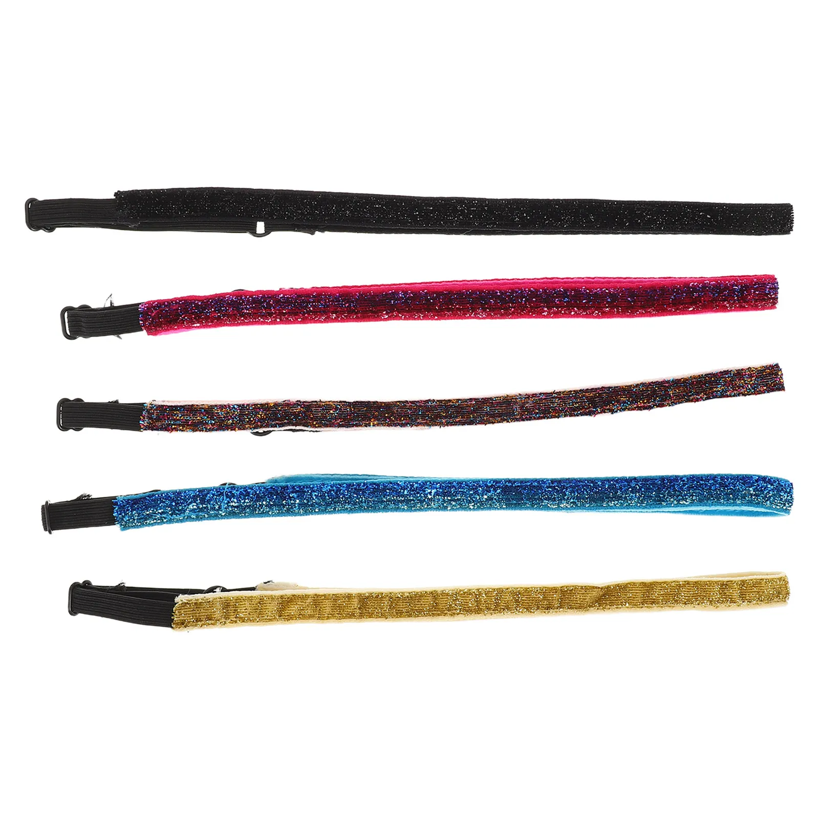 conjunto-de-5-faixas-de-cabelo-esportivas-para-criancas-elasticas-e-antiderrapantes-para-corrida-ginastica-e-treinos-com-glitter