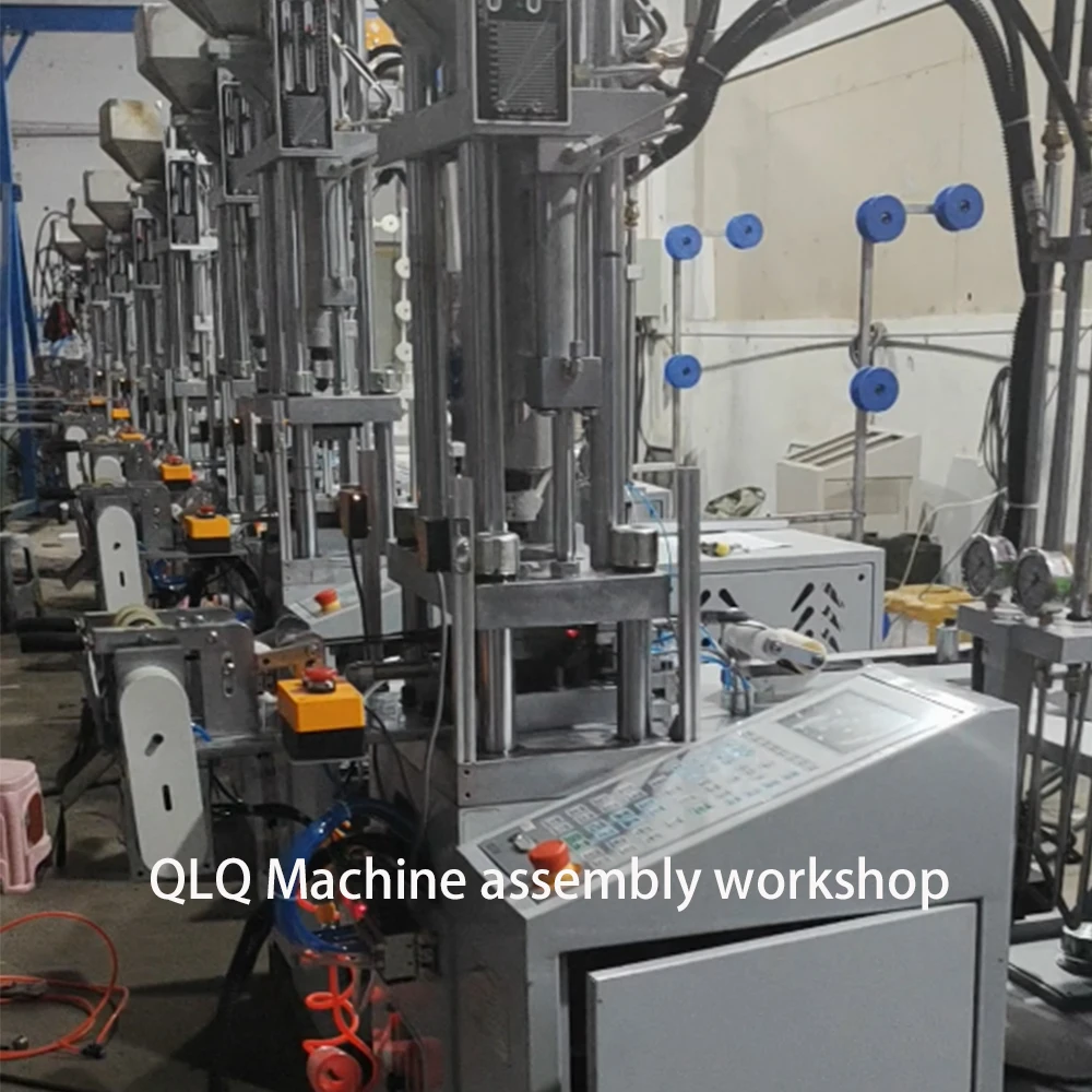 QLQ Mesin In-jection Ujung Terbuka Ritsleting Plastik Otomatis Untuk Kotak Pin Ritsleting Atas Berhenti Mesin Cetak In-jection Ritsleting Plastik