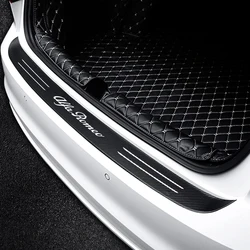 Auto Door Sill Carbon Fiber Car Sticker Protector Strip Waterproof Protect Film For Alfa Romeo Giulietta Giulia GT Mito 157