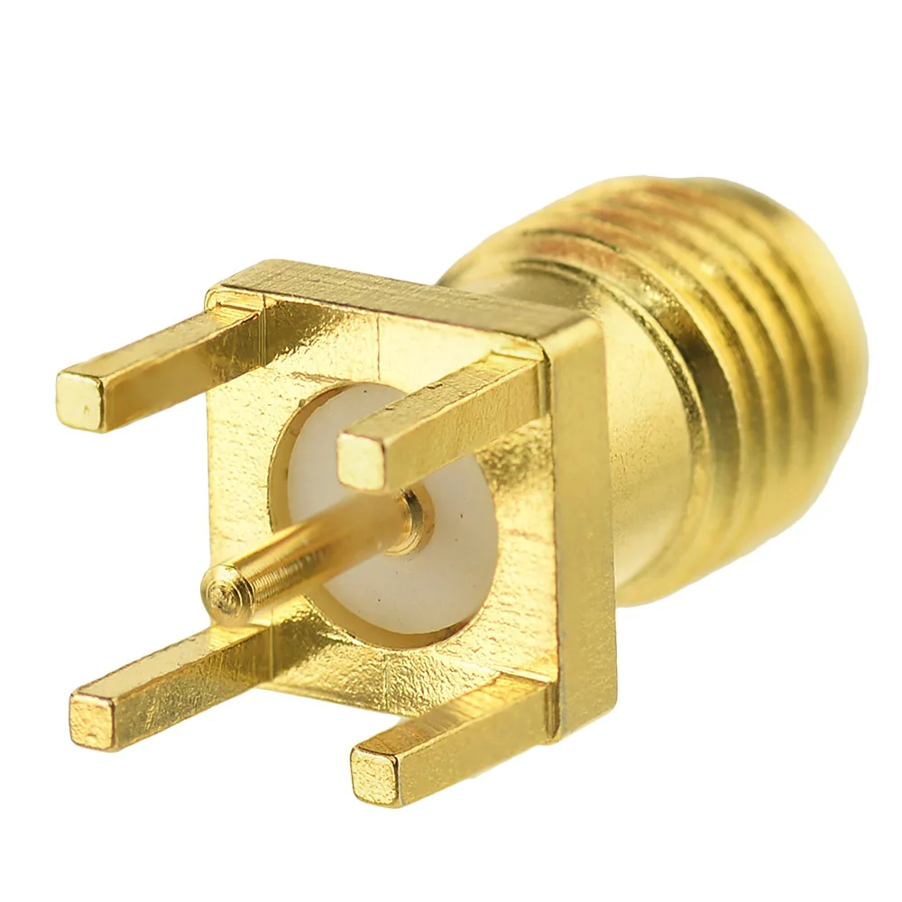 Superbat SMA Female thru hole Vertical PCB Mount Straight RF Coaxial Connector