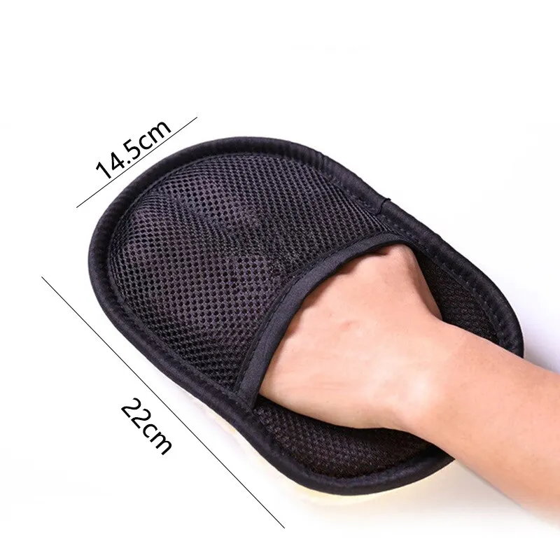 Guanti in lana per autolavaggio spazzola per la pulizia foderata in pile addensato prodotti per la cura della rondella del motociclo forniture per autolavaggio di bellezza